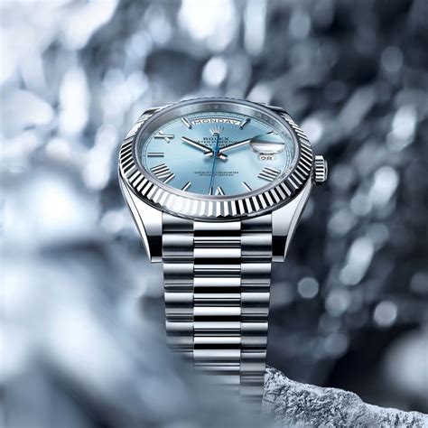 rolex day date platinum fluted|More.